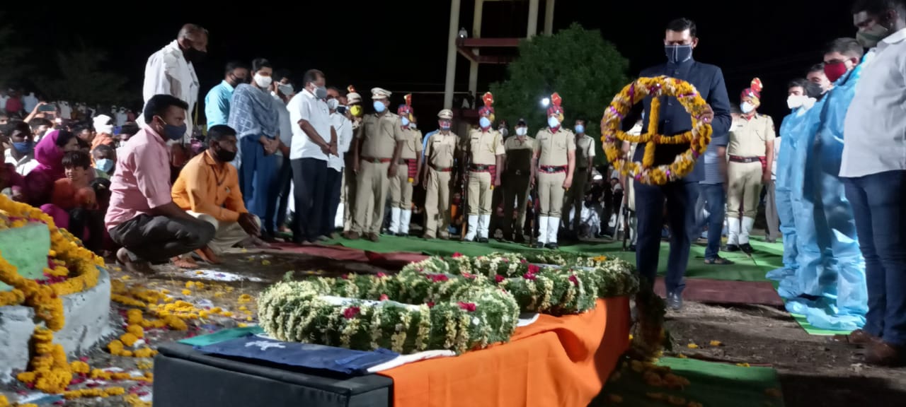 Funeral on Jawan Jijabhau Mohite at Parbhani