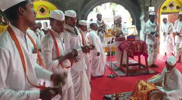 Vaishnava devotees gathered together