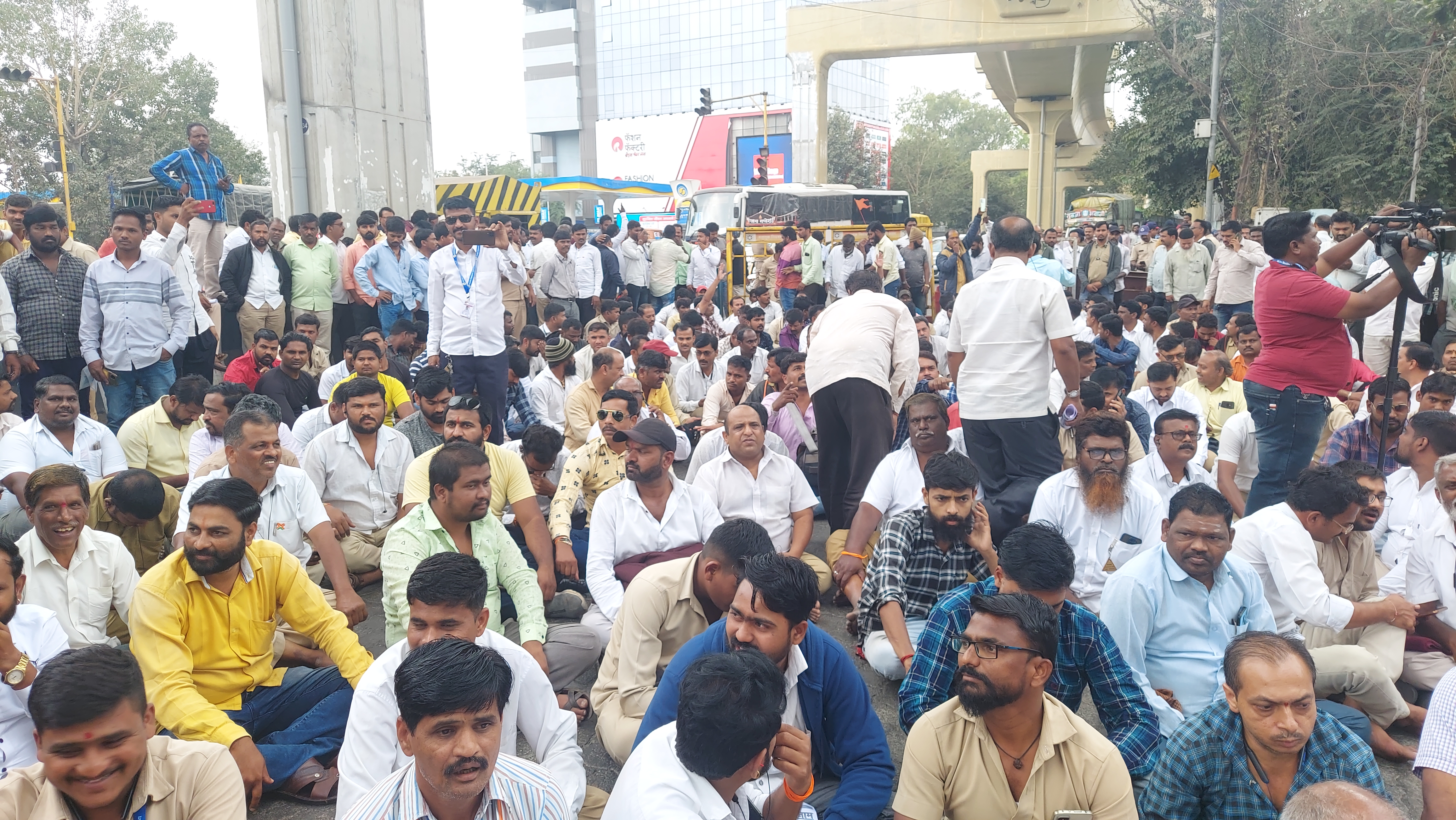 Rickshaw Drivers Protest