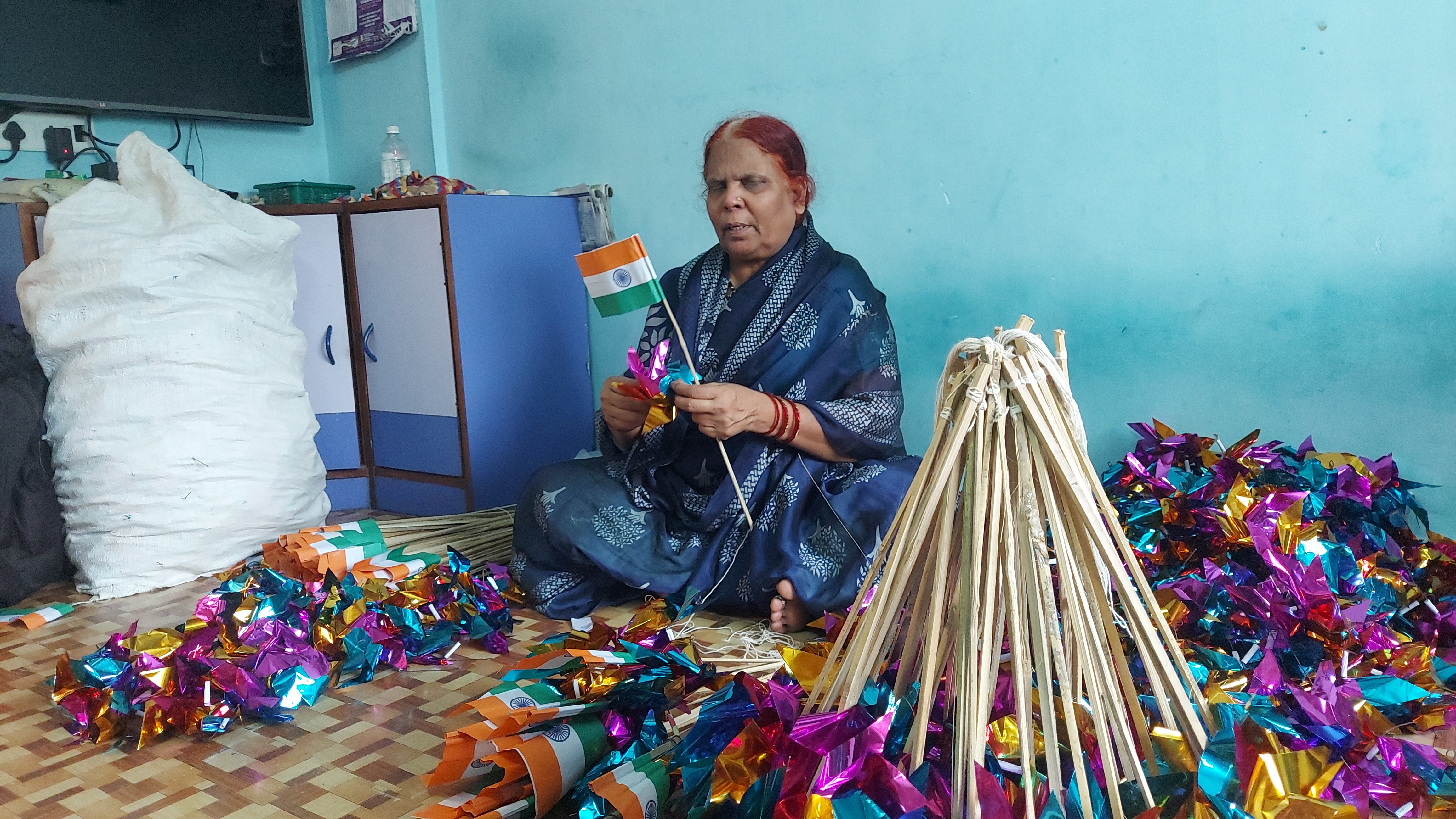 making flags has started