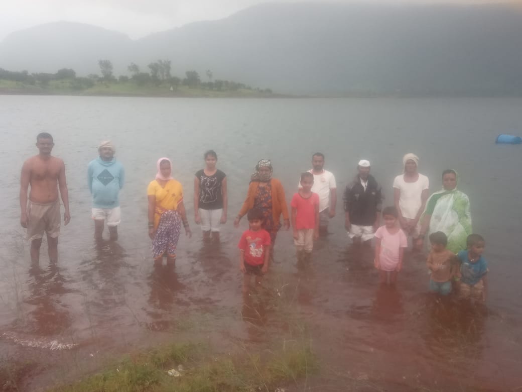 bhama askhed dam displaced protest