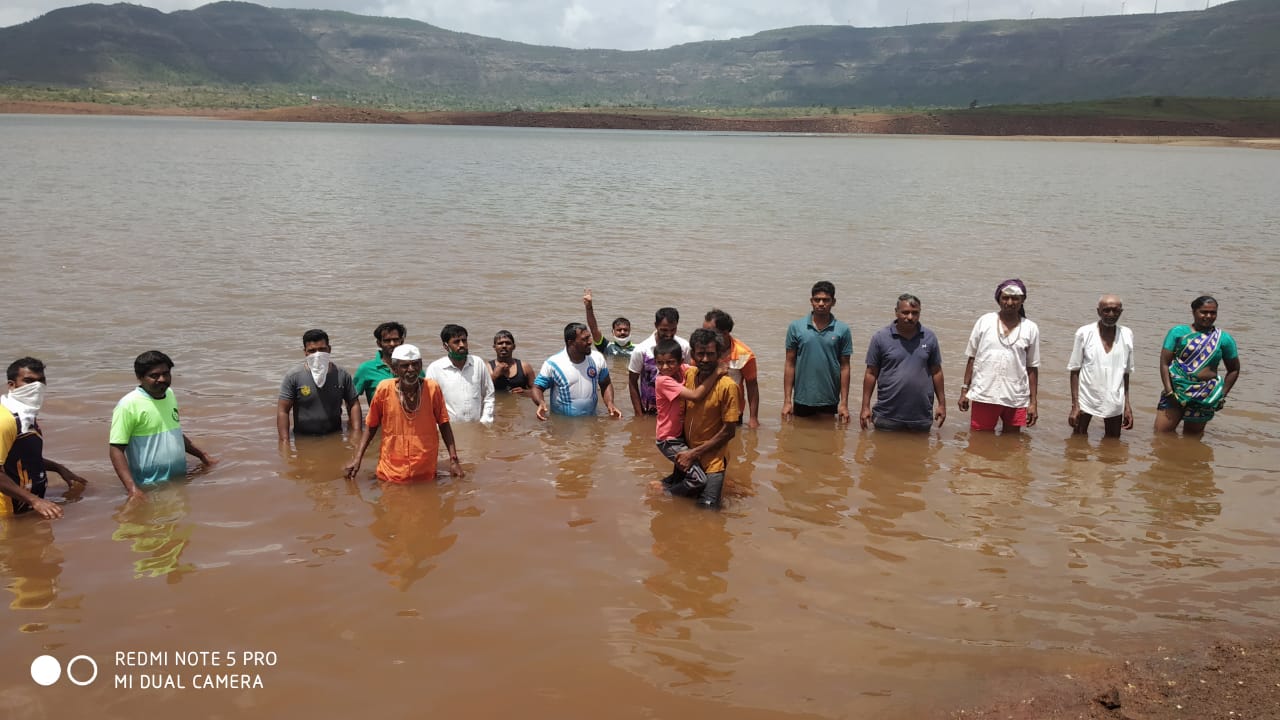 Bhama-Askhed dam affected farmers jalsamadhi agitation in pune