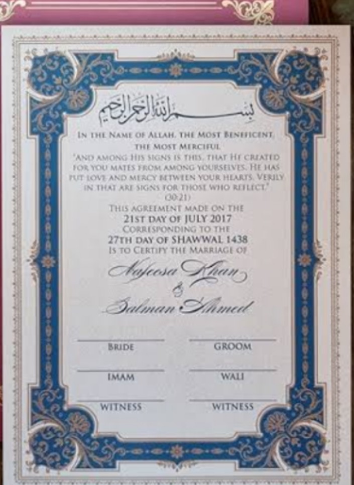 Fake Marriage Certificate