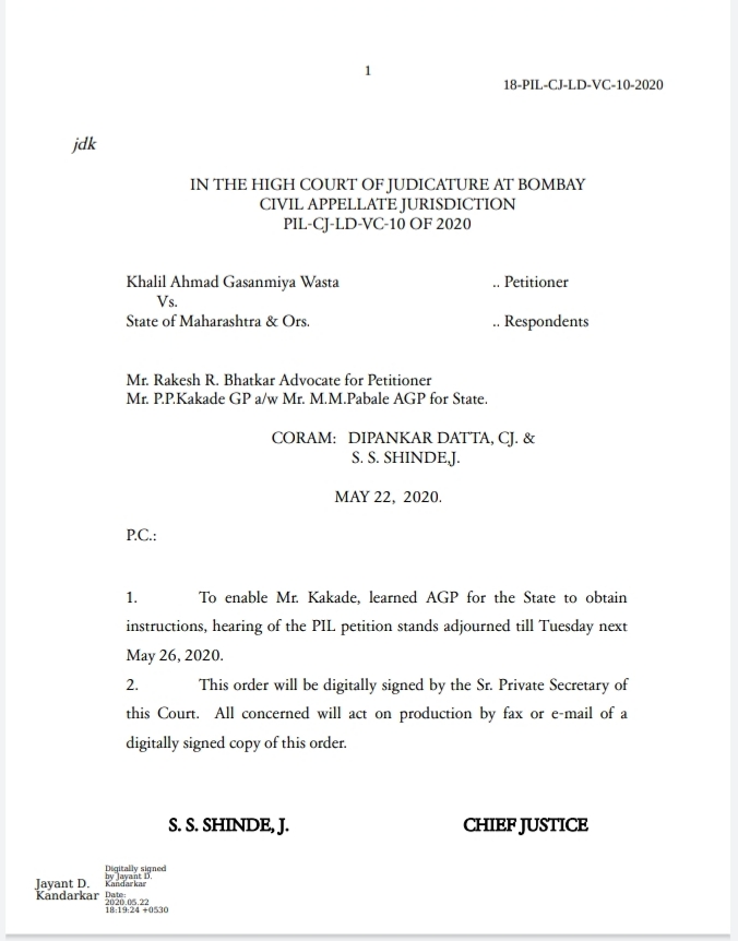 submit current situation report during corona crisis high court ordered