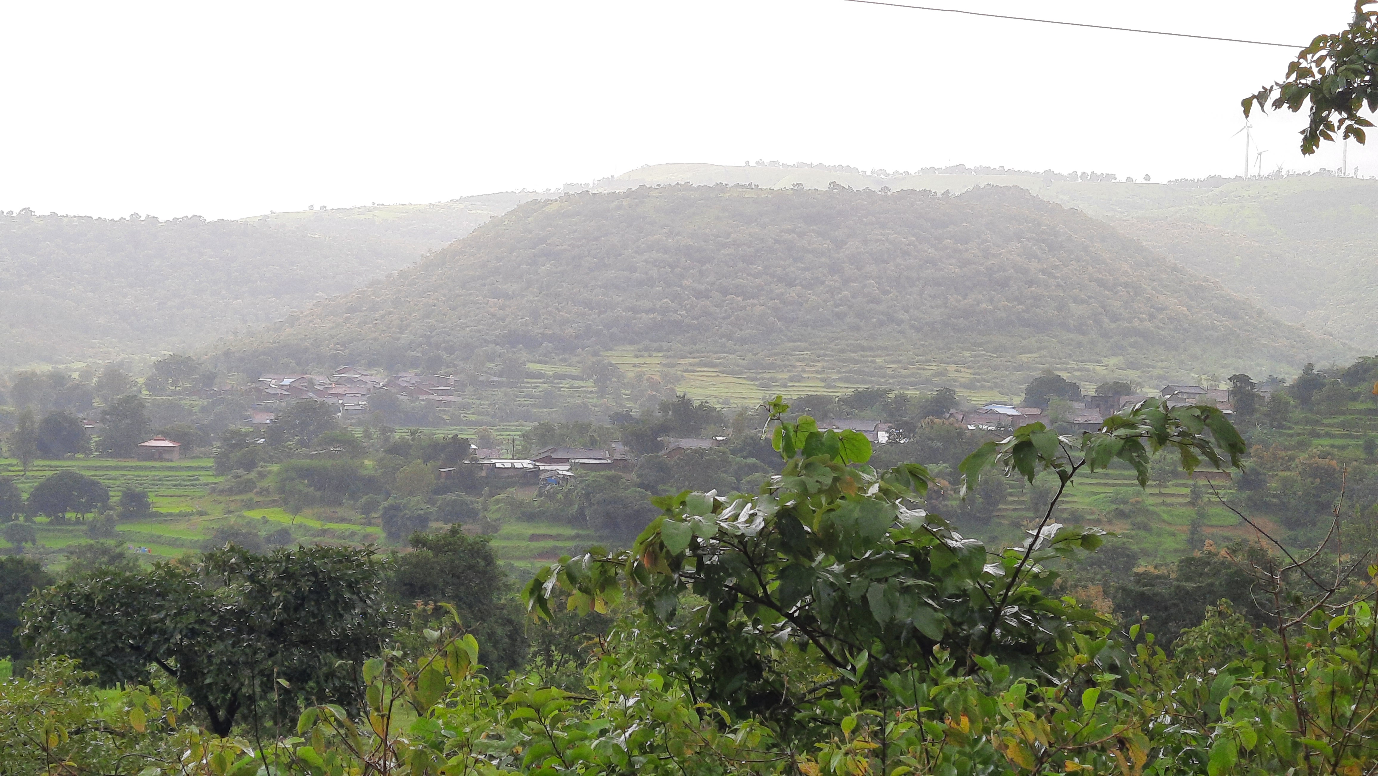 Possibility of landslides in hilly areas of Shirala