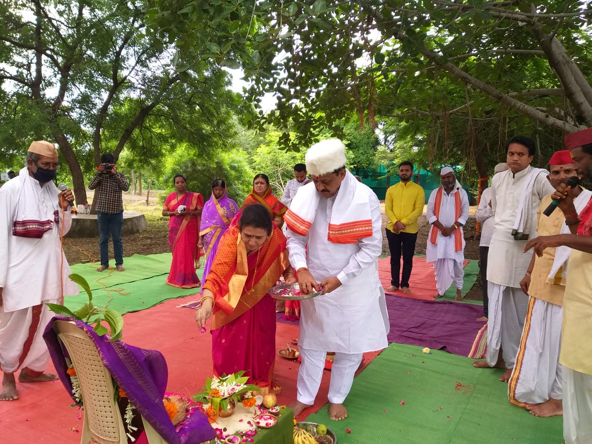 Bhumi Pujan of Shriram Temple at Wadala by Subhash Deshmukh