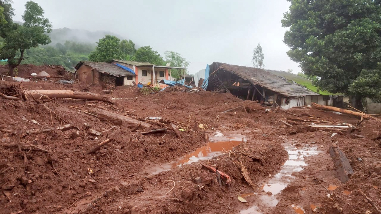 Flood And Land Sliding At Satara