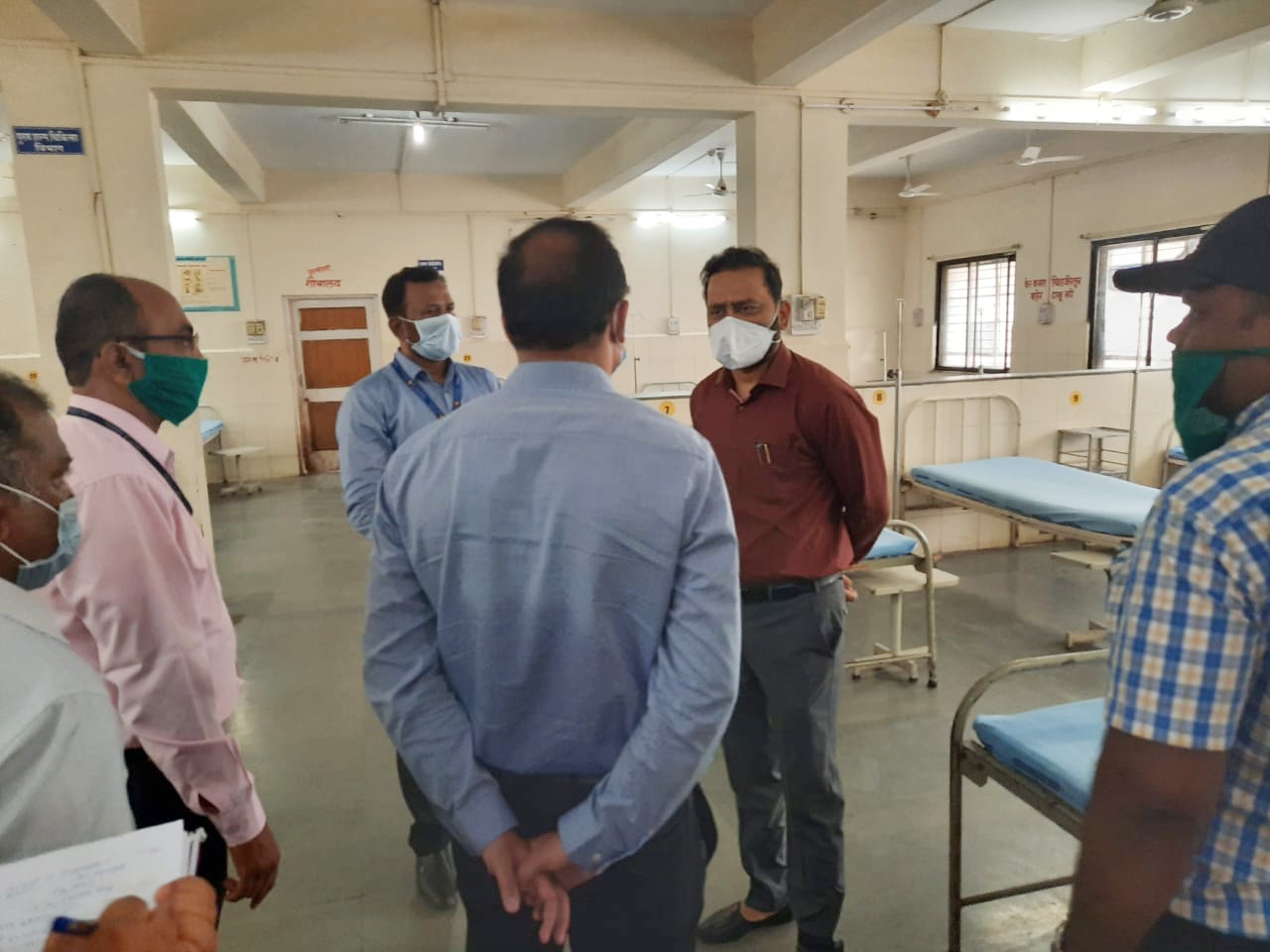 District Collector visit to mukhed hospital