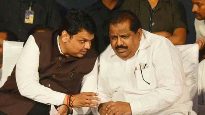 MLA Ram Patil Ratolikar with CM Devendra Fadnavis.