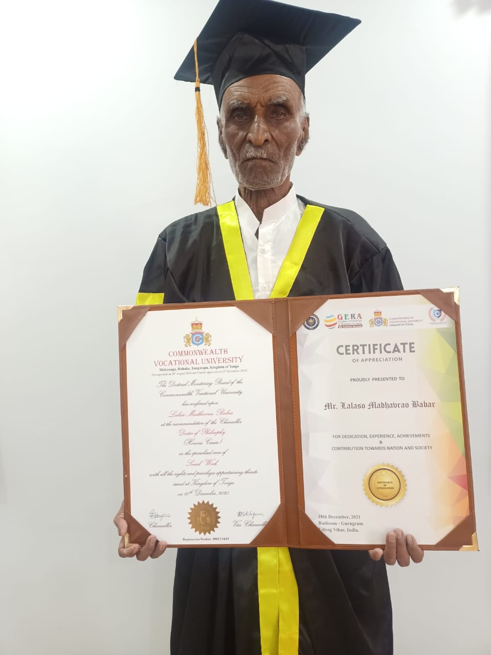 92 Year Old Man Get PhD