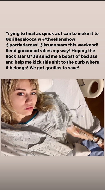 Miley Cyrus hospitalized