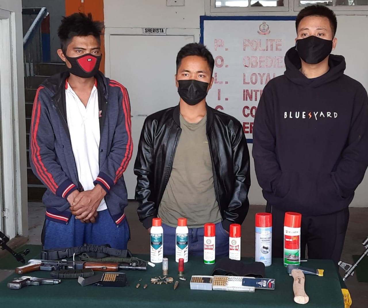 mizoram police and aizawl battalion of assam rifles recovered automatic weapons in khatla locality of aizawl