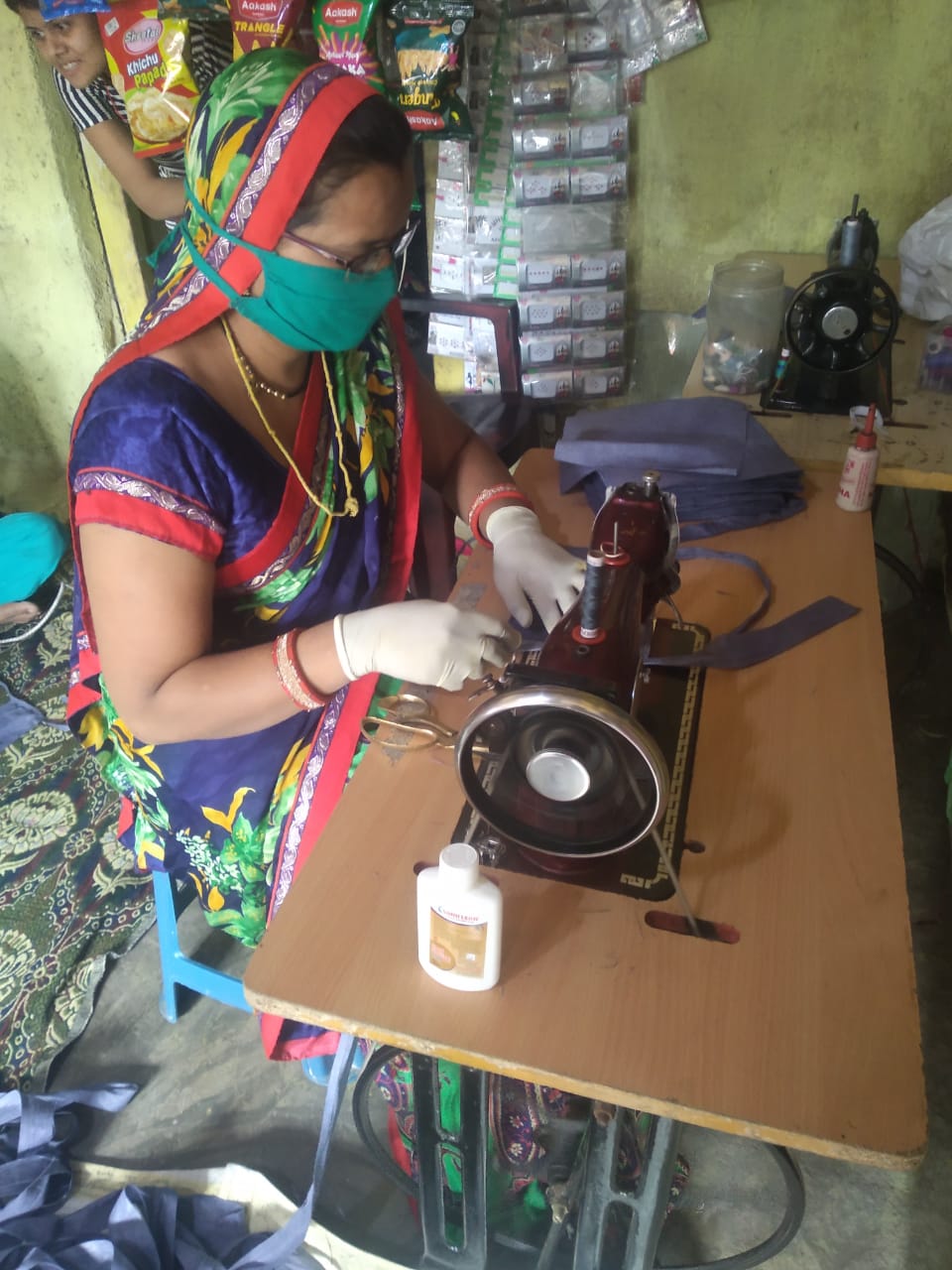 self help group of agar is making mask, sanitizer, sanitisation kit to prevent corona virus