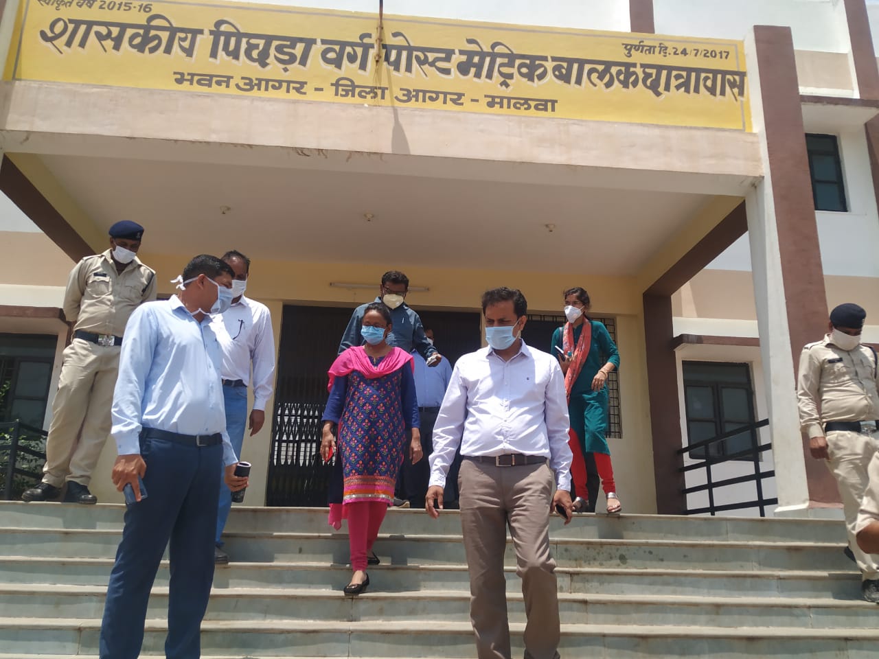 Collector inspected the places identified for covid Center