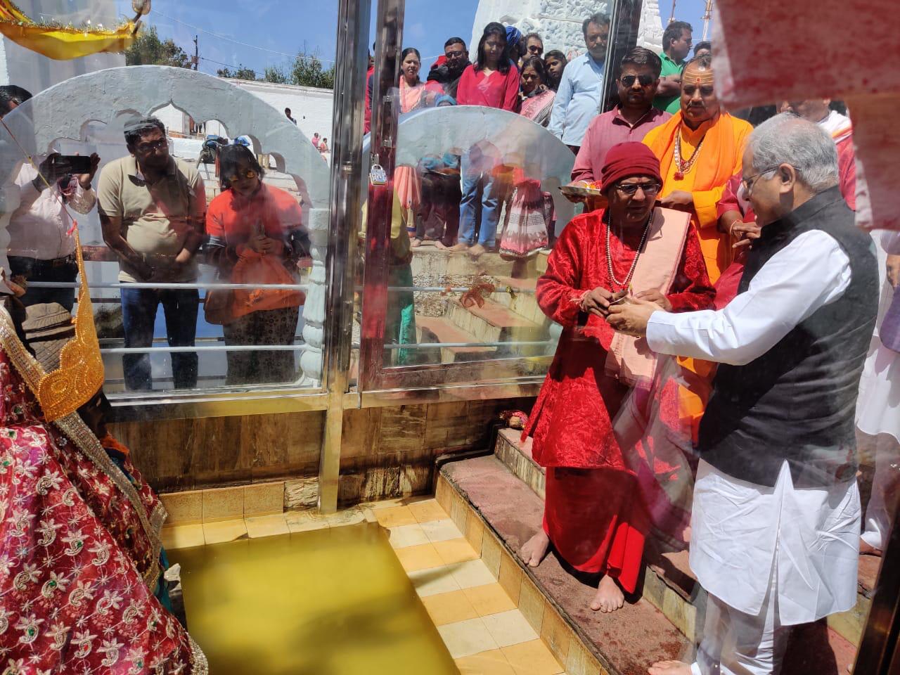 CM Bhupesh Baghel did Narmada bath in amarkantak