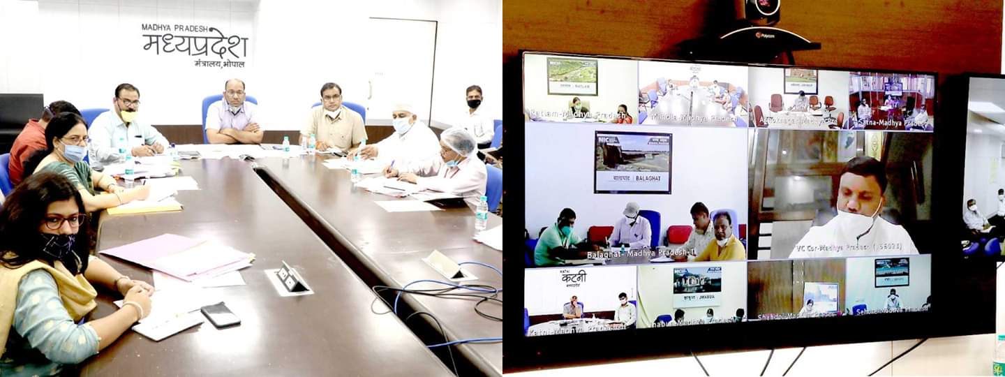 Minister of State for AYUSH in Balaghat carried out departmental review through VC