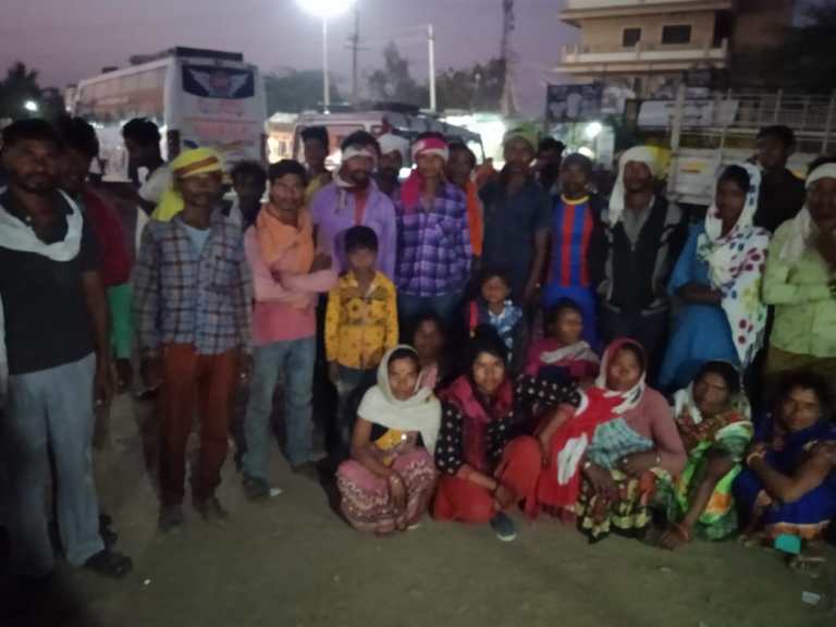 Betul labours freed from Karnataka Gulbarga district