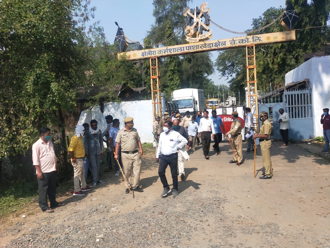 WCL staff reached to remove encroachment