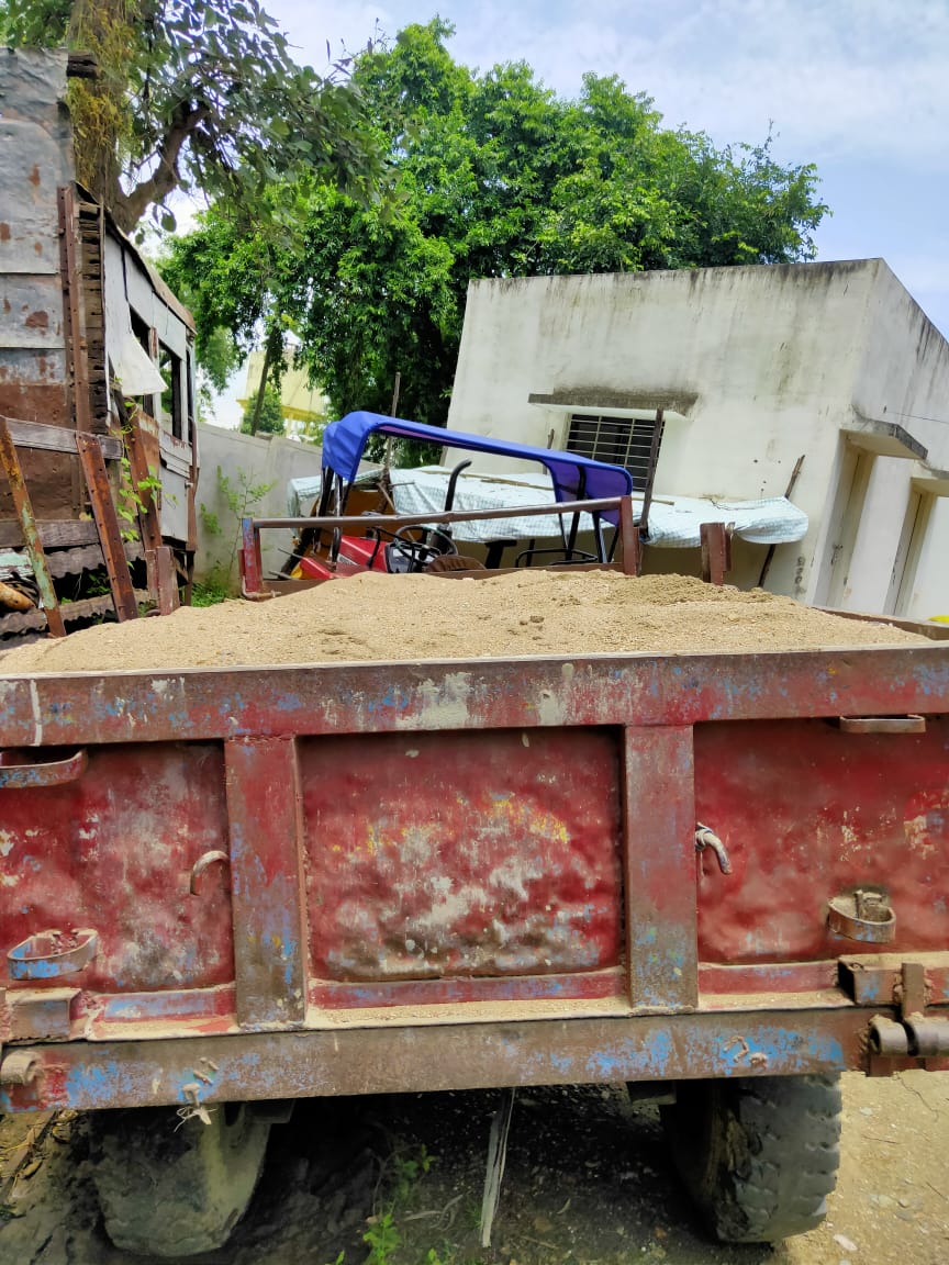 Trolley seized with sand