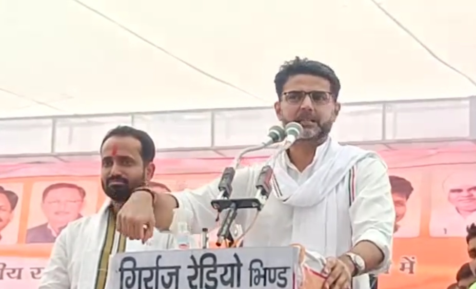 Sachin Pilot in Gormi