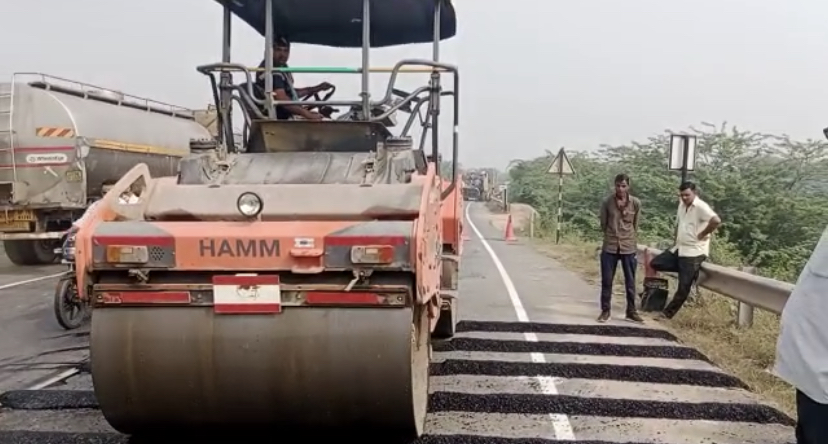 Bhind NH 719 Construction work started