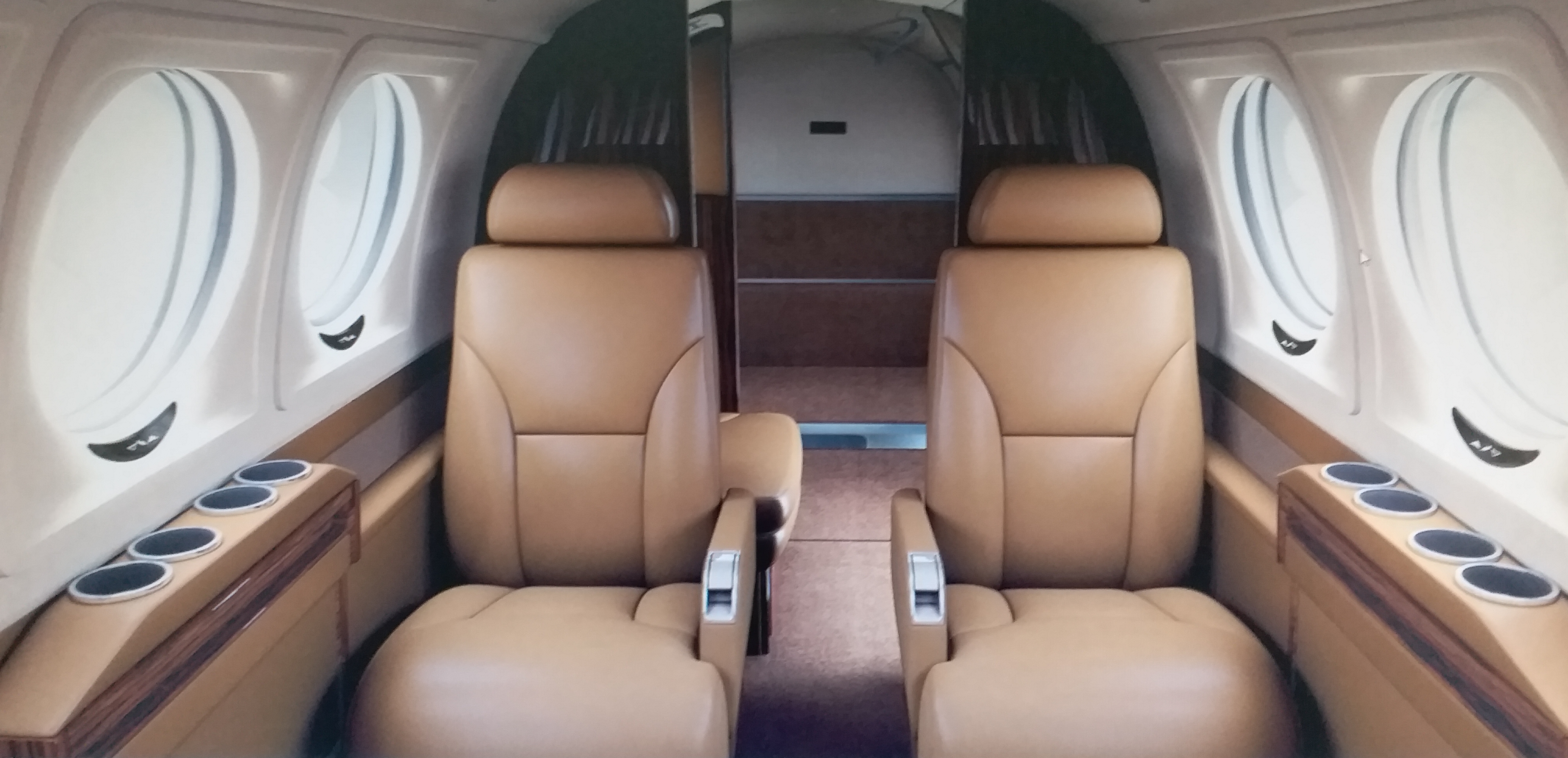 King Air 250 aircraft interior