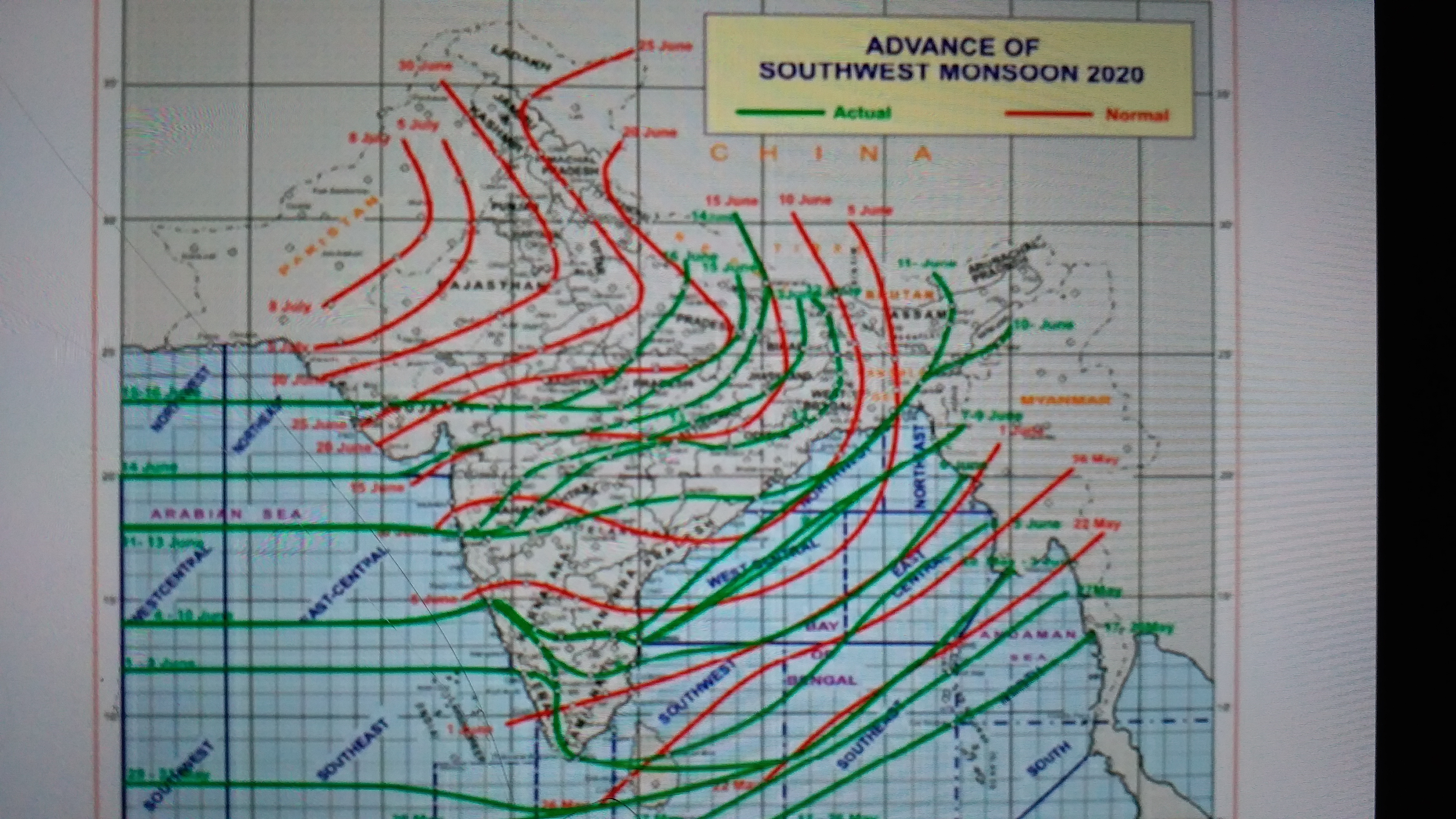 Southwest monsoon impacts in many districts of madhya pradesh