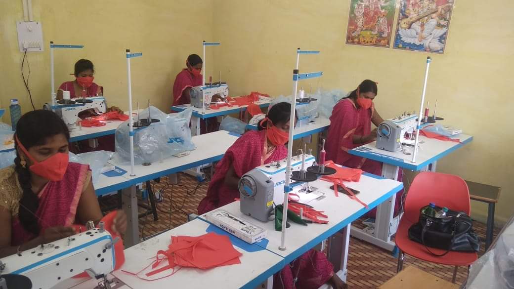 Women got sewing work under Rojgar setu