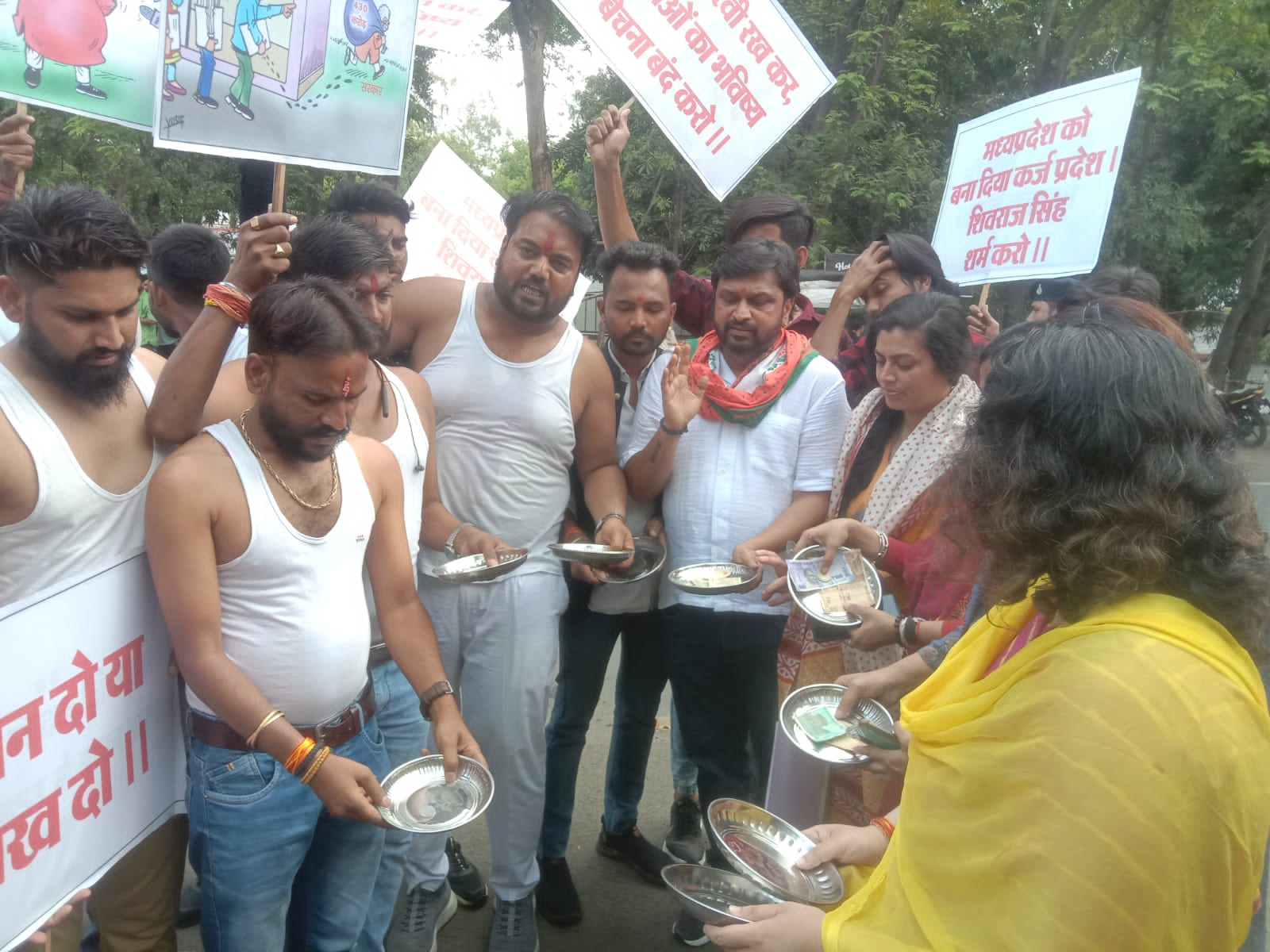 Bhopal Youth Congress protest