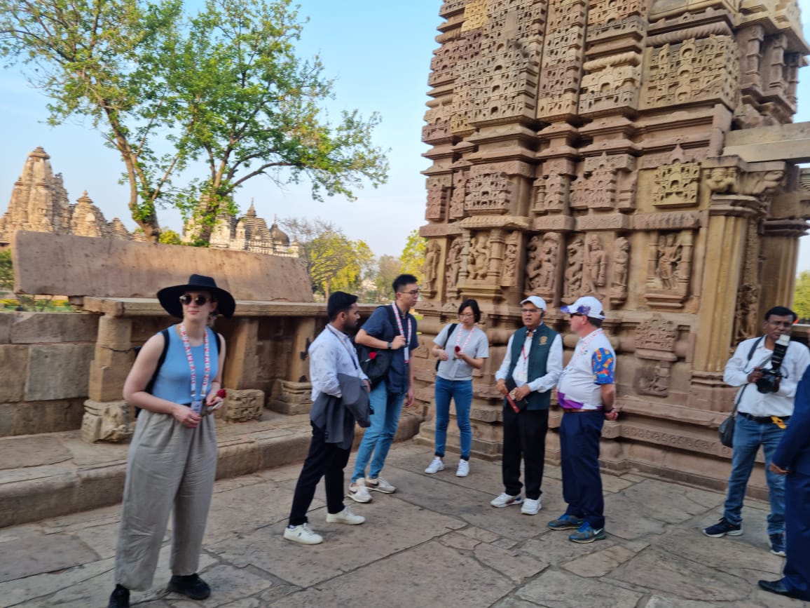 G 20 delegates visited temples of Khajuraho