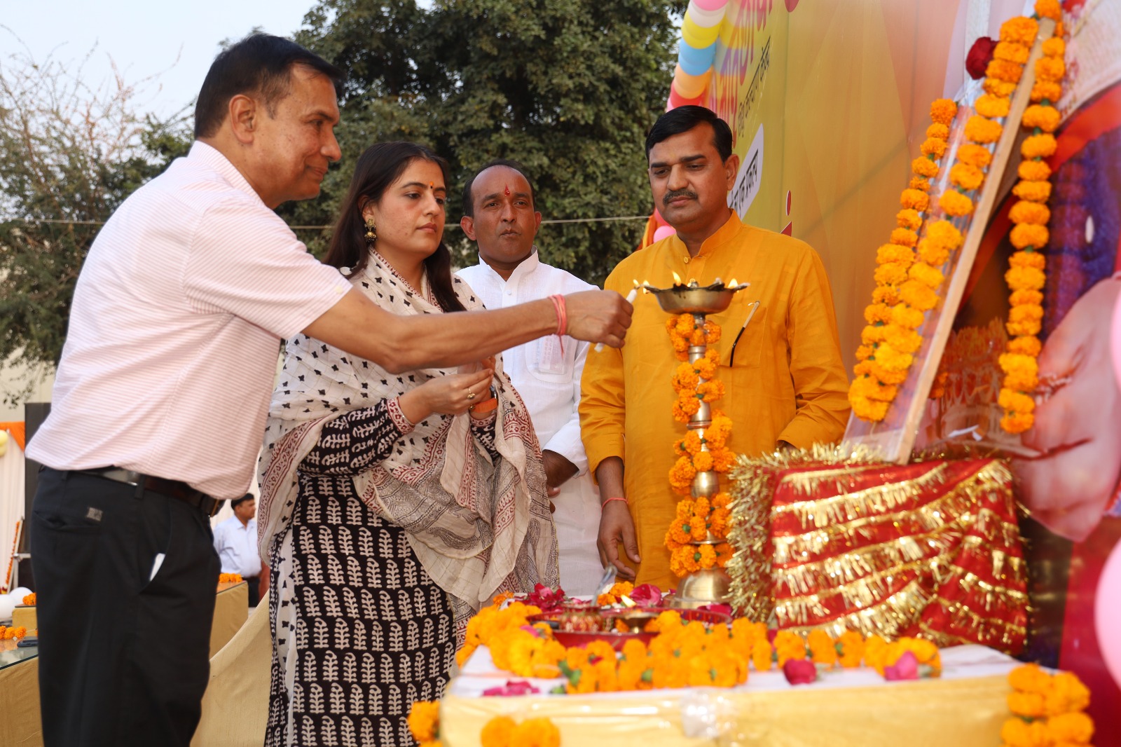 bhopal orphanage 5 girls naming earing ceremony