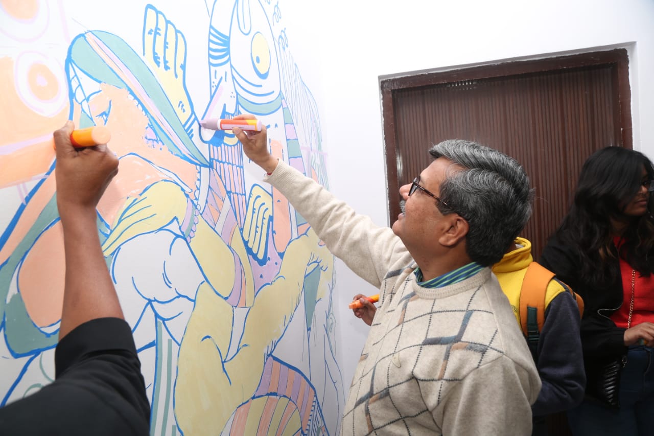 wall art festival organize in bhopal