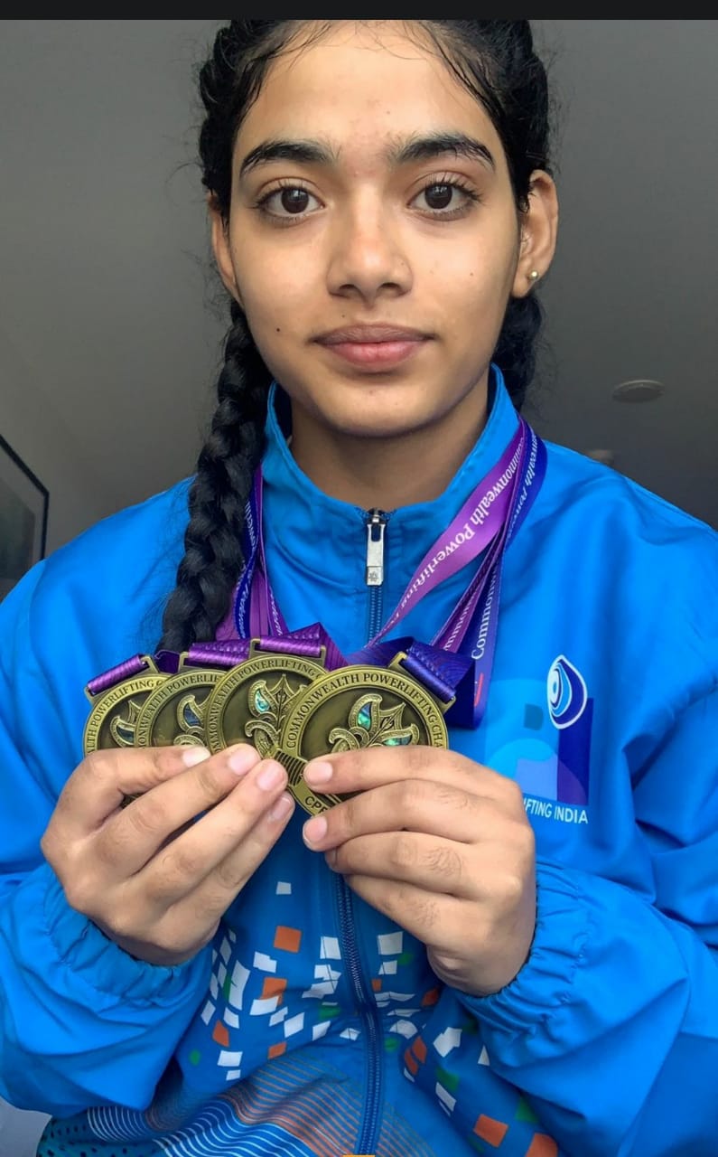 Muskan Wins Four Gold Medals