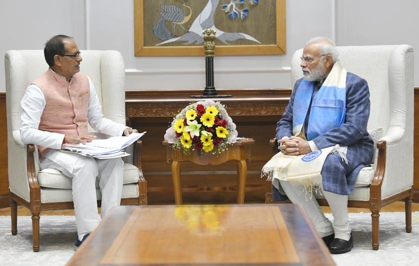 CM Shivraj meet PM Modi