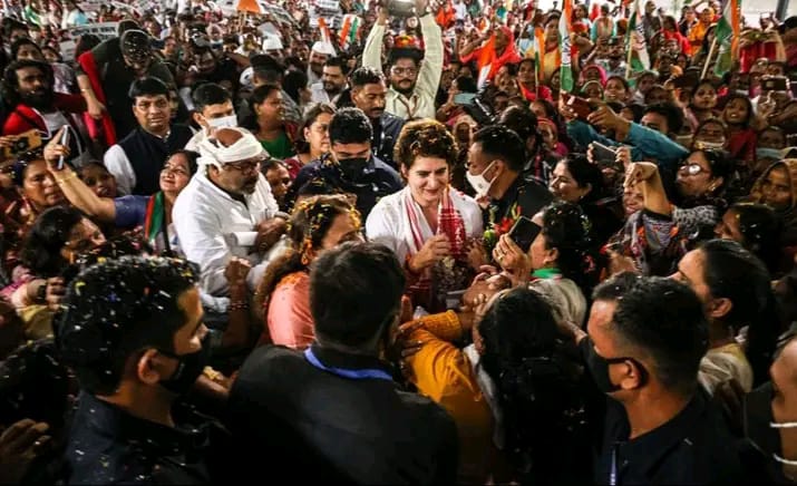 priyanka gandhi haath se haath jodo abhiyan