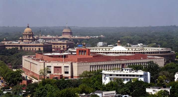 Outside photo of new parliament building