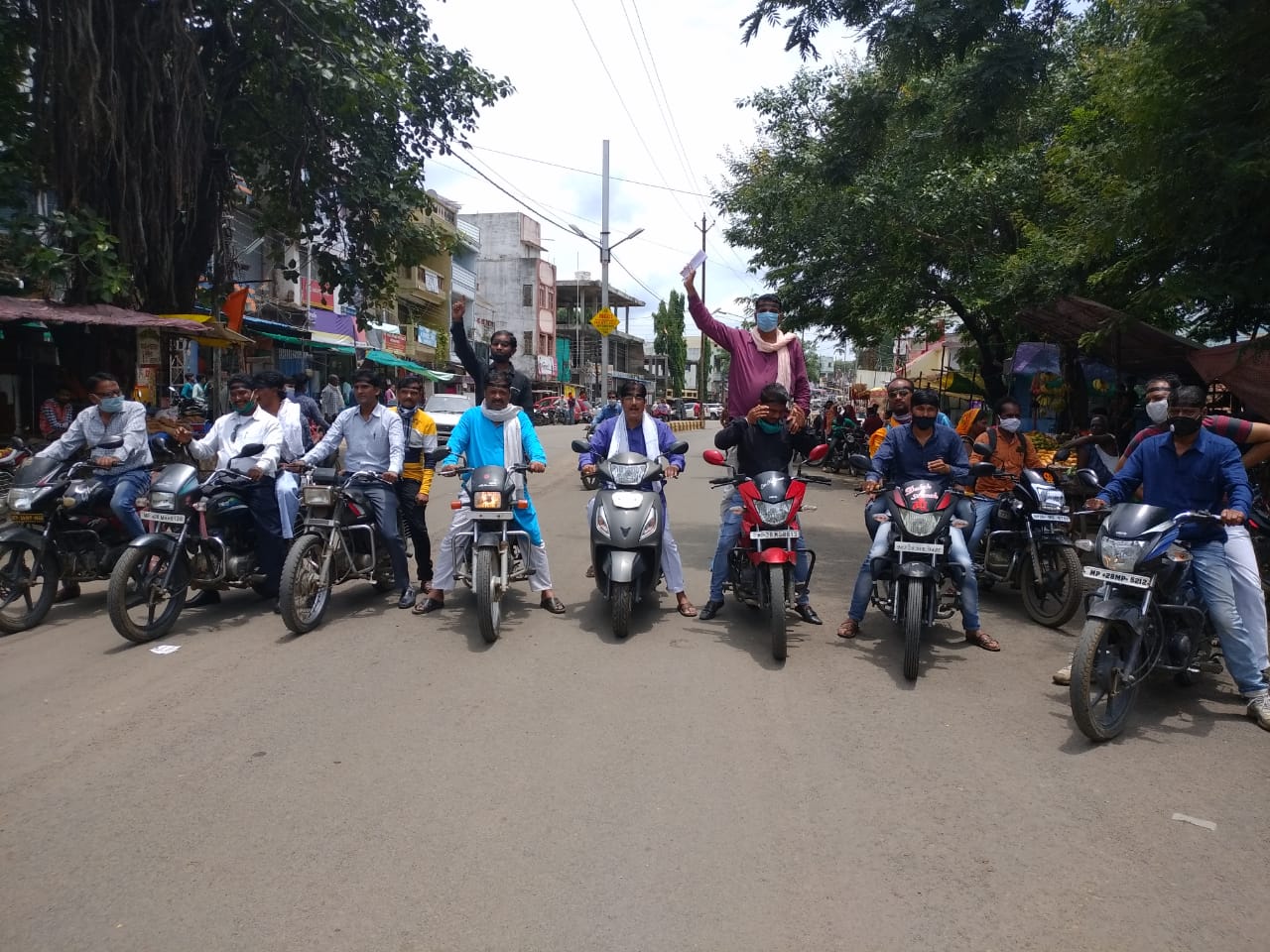 Motorcycle rally till subdivisional office