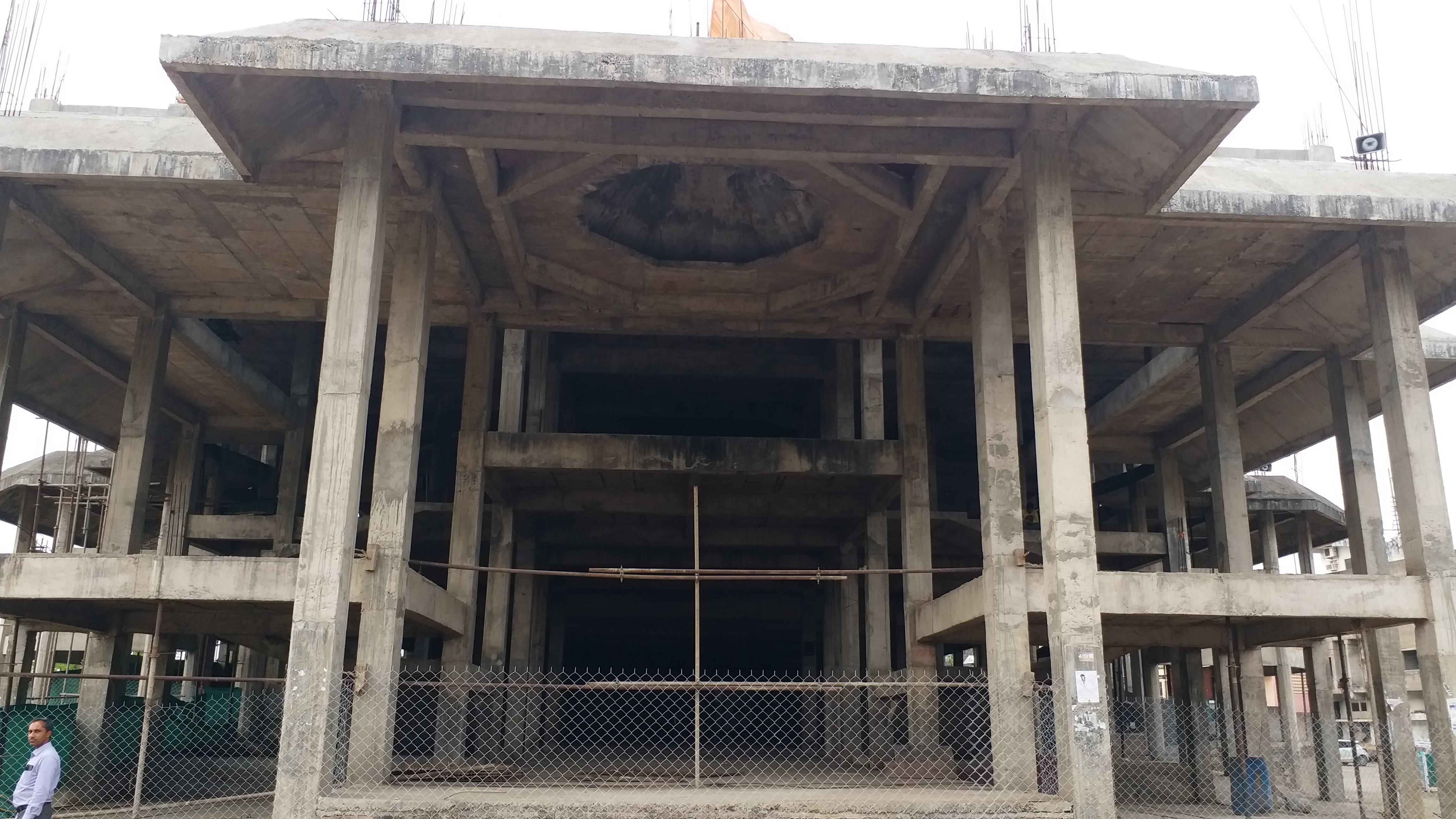 Hanuman temple construction incomplete