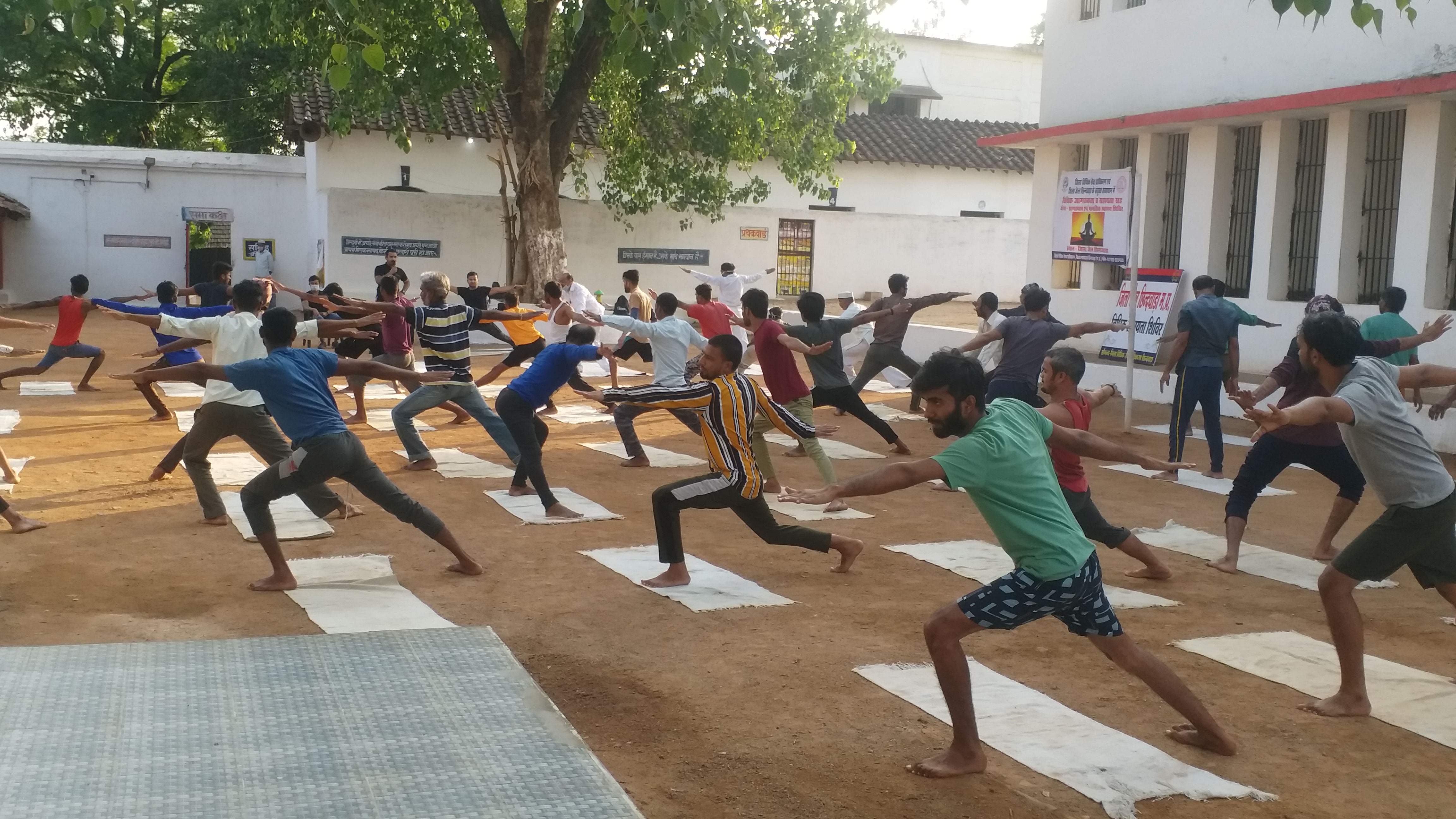 seven day yoga camp organized