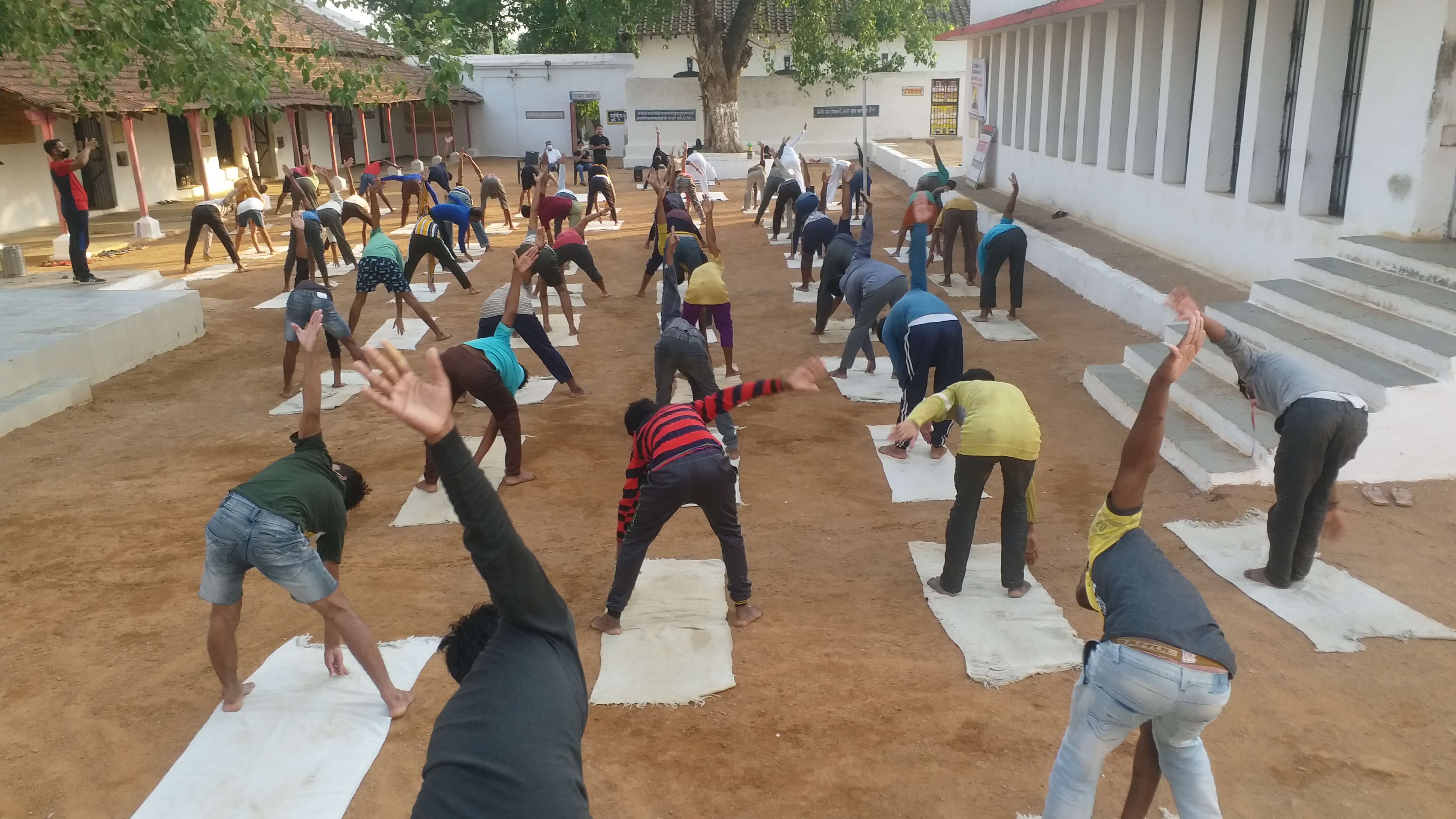 seven day yoga camp organized