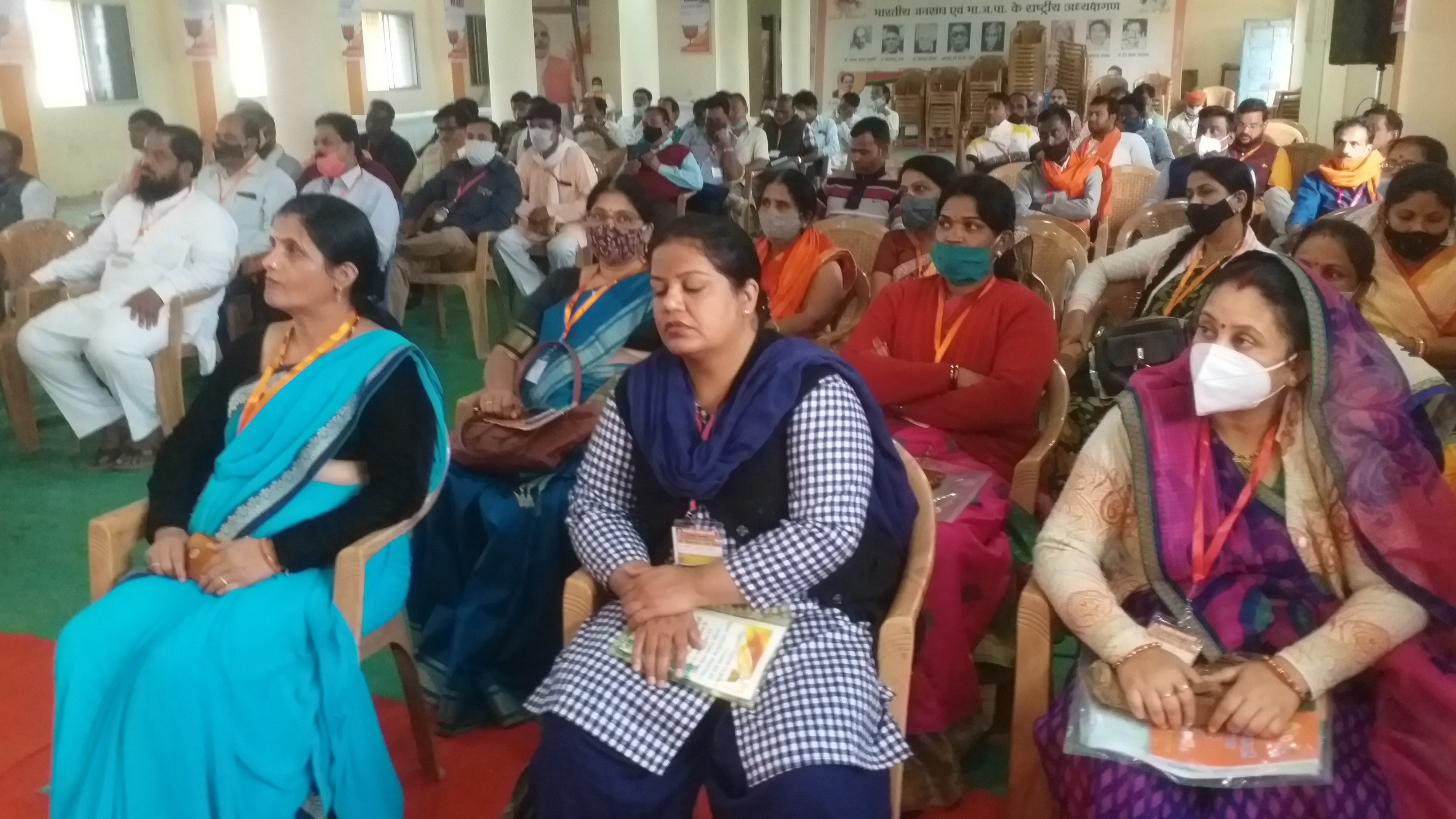 Kailash Soni arrives at BJP's Mandal training class program in Chhindwara