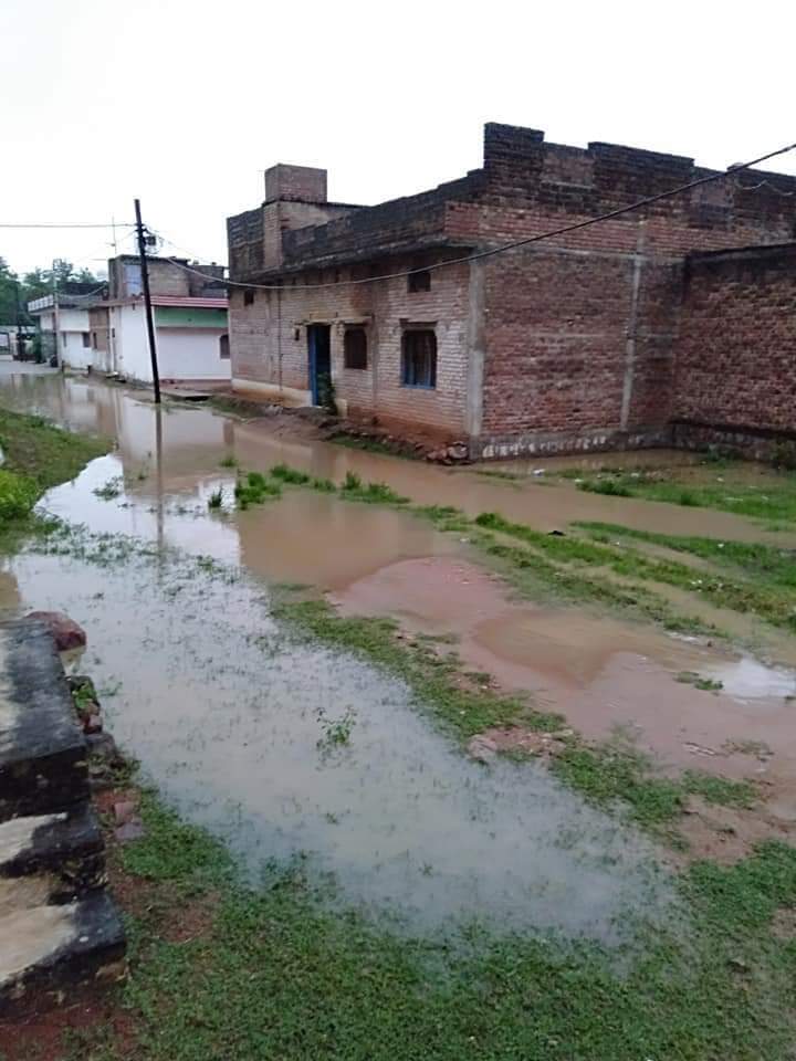 Colony residents troubled due to rain water