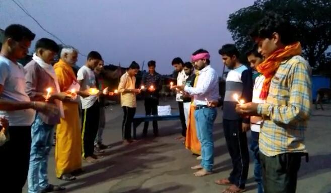 Tributes paid to soldiers killed in China attack in jatashankar dham of chhatarpur