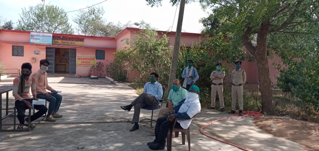 SDM inspected quarantine centers in chhatarpur