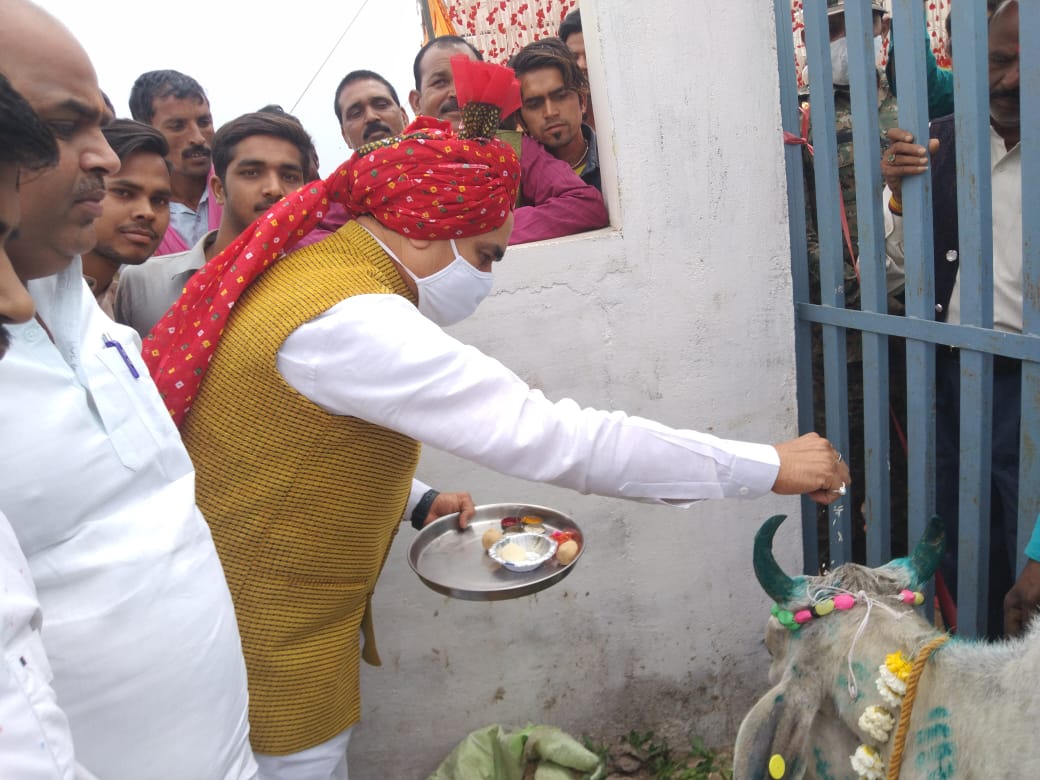 Also inaugurated cowshed