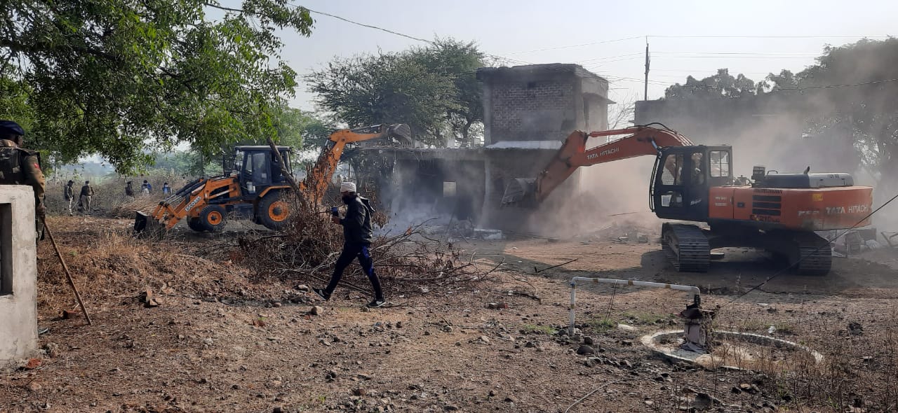 Revenue department run bulldozer