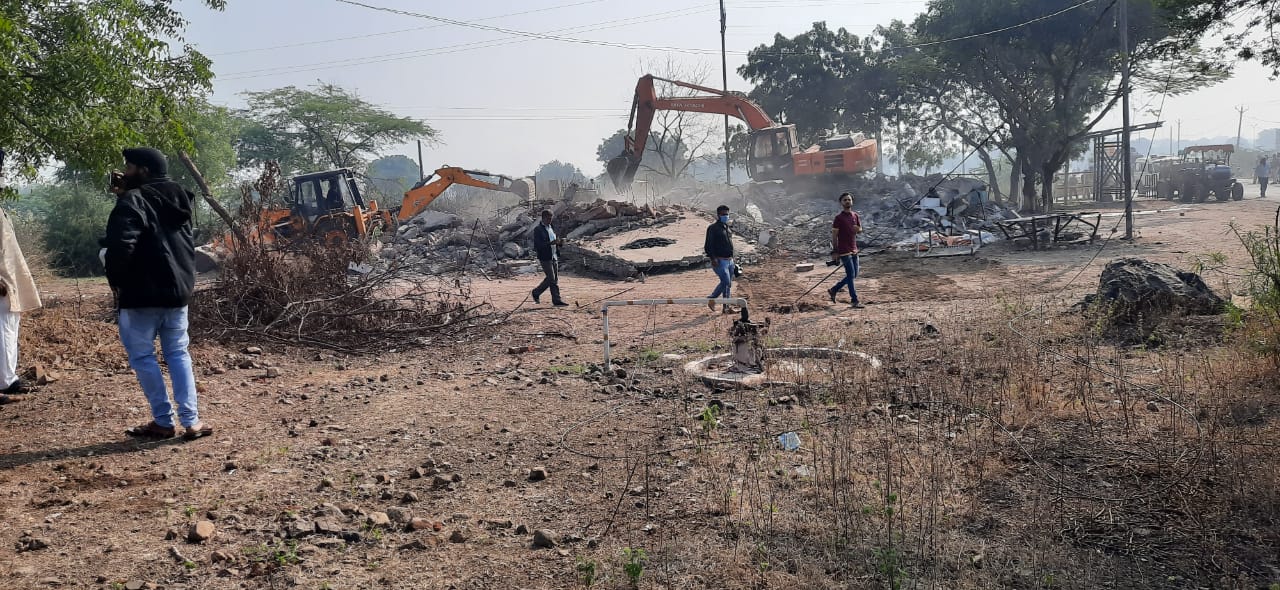 Revenue department run bulldozer