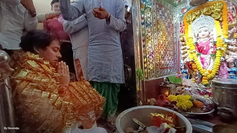 Yuvraj Jaivardhan Singh visit bajrangarh