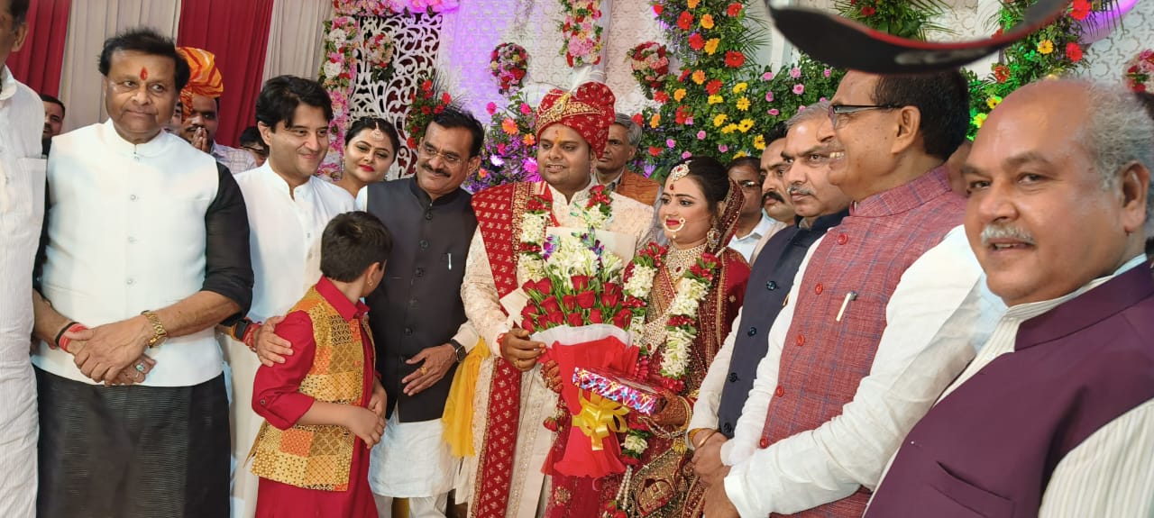 jaibhan singh pawaiya nephew wedding in gwalior