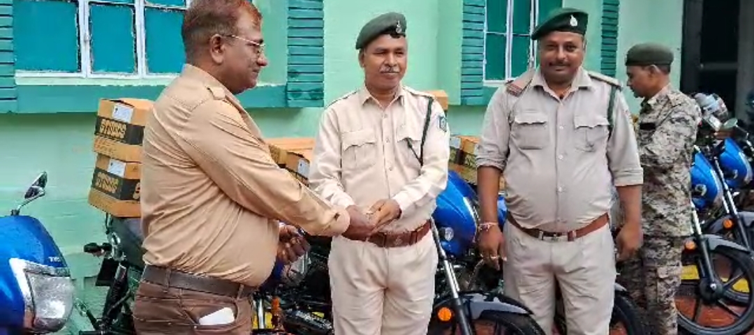 Forest Department handed over motorcycles